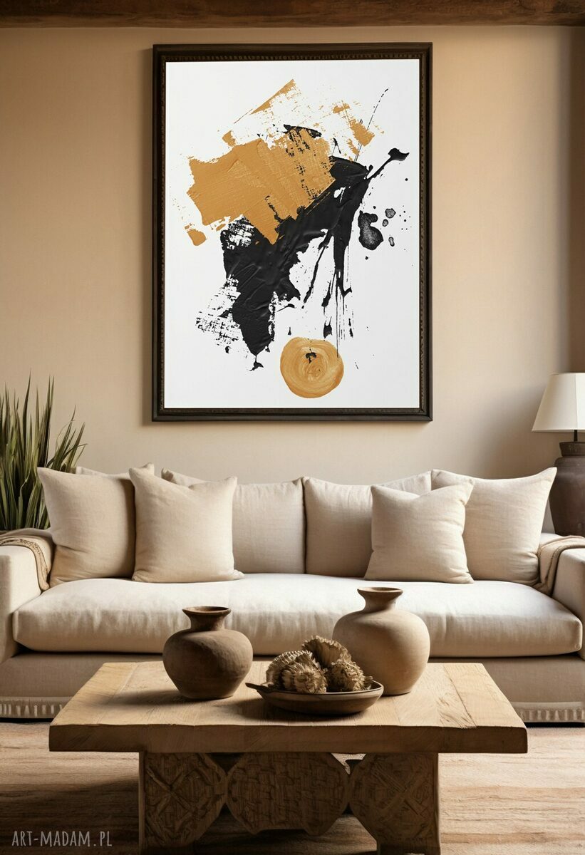Plakat Mazy brudne złoto - format 40x50 cm