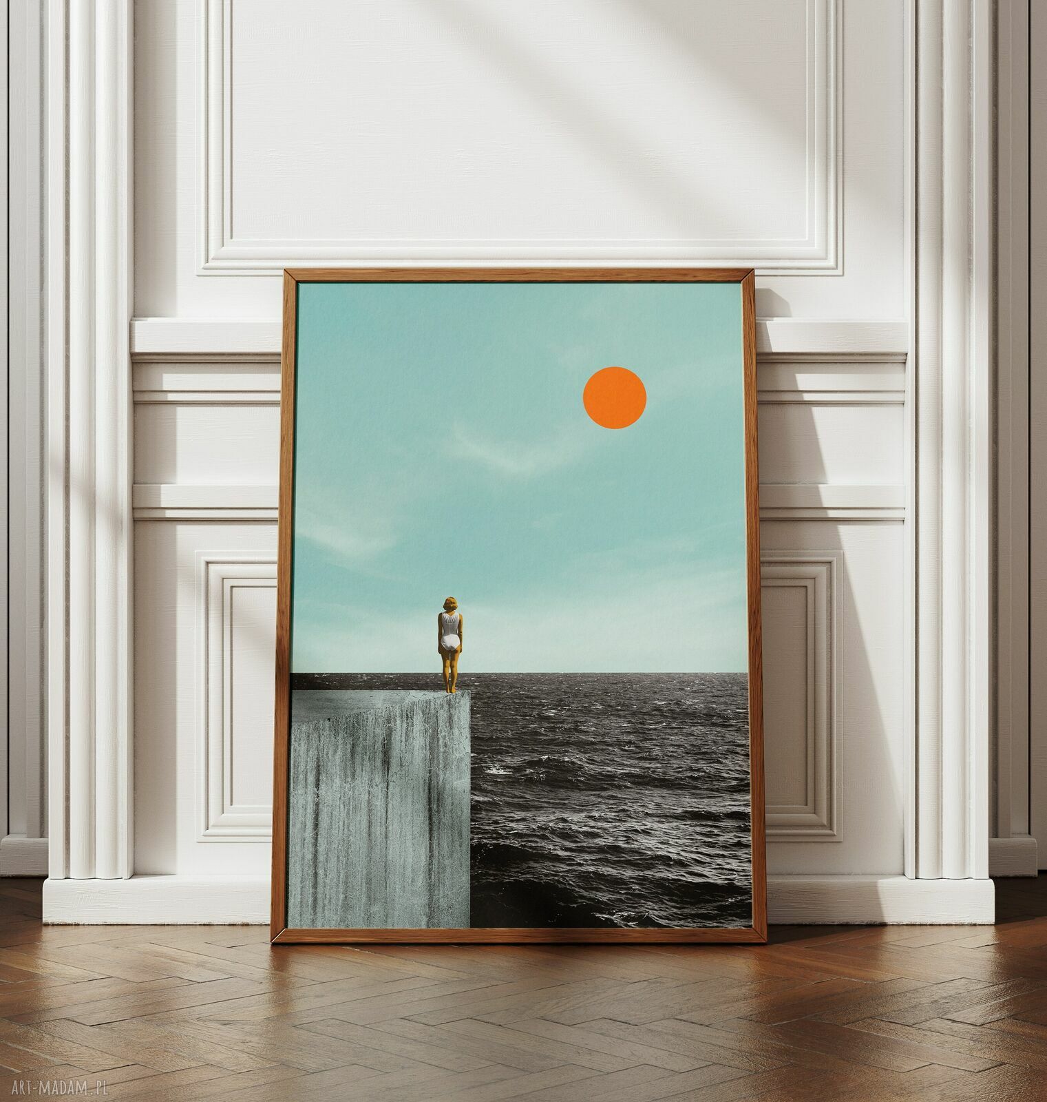 Plakat Miło Cię widzieć (A2 - 42x59,4 cm) - ocean i prezent dla podróżnika