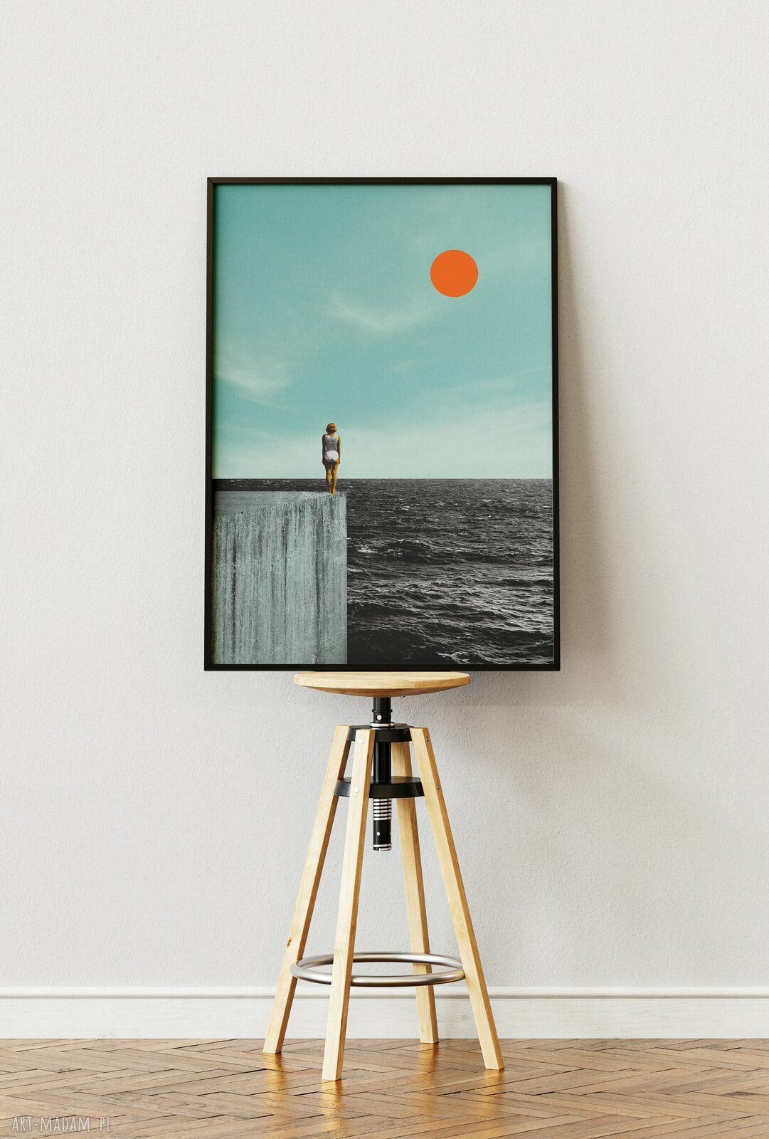 Plakat Miło Cię widzieć (A2 - 42x59,4 cm) - ocean i prezent dla podróżnika