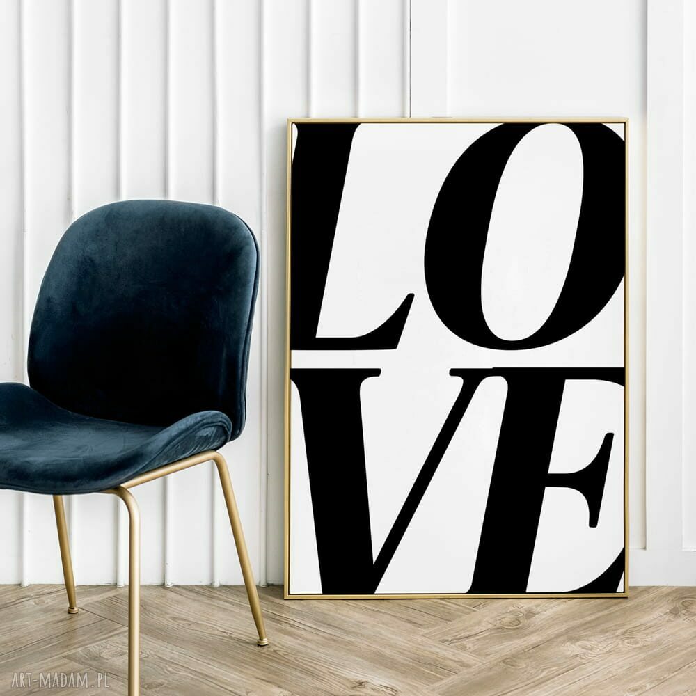 Plakat Miłość Love Napis - format 50x70 cm