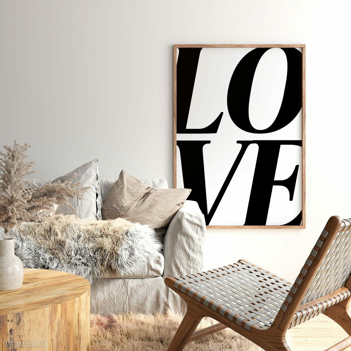 Plakat Miłość Love z napisem 40x50 cm