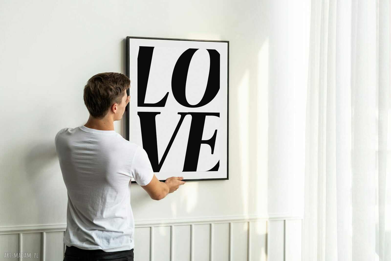 Plakat Miłość Love z napisem 40x50 cm