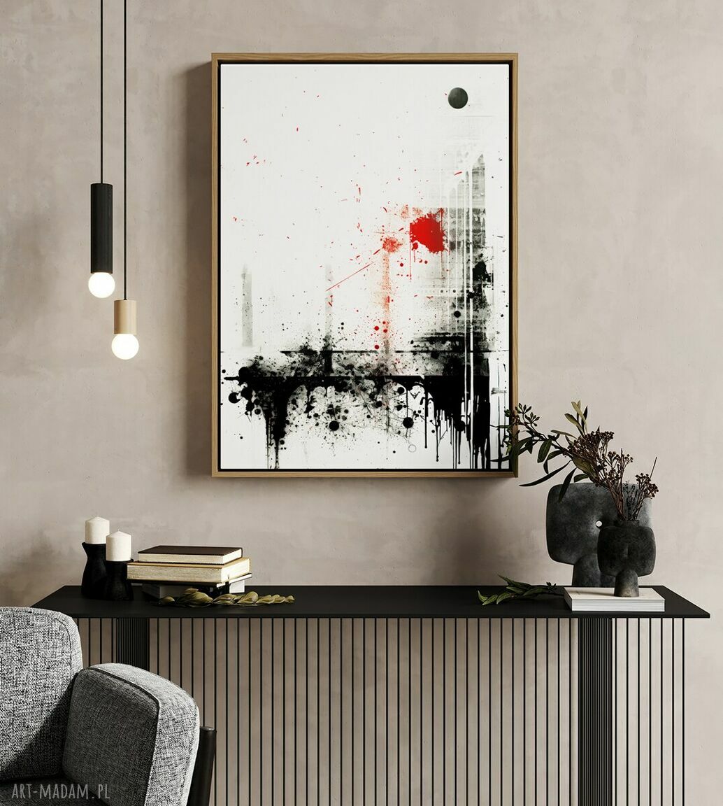 Plakat minimalistyczna abstrakcja - format A4