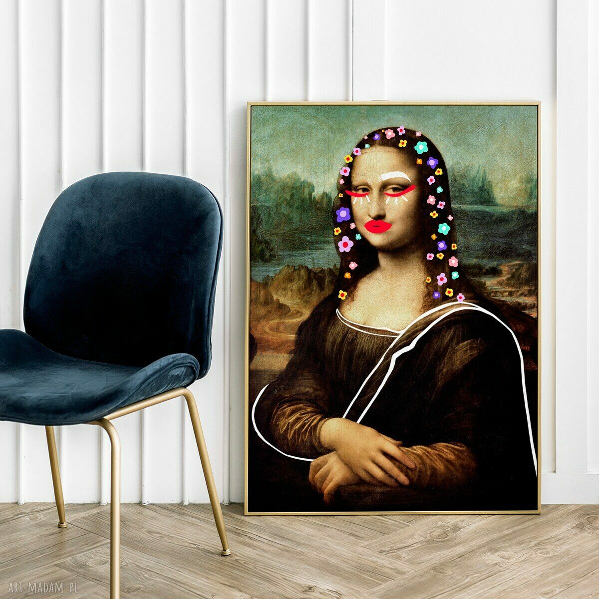 Plakat Mona Lisa - format 40x50 cm - popularna sztuka Hogstudio