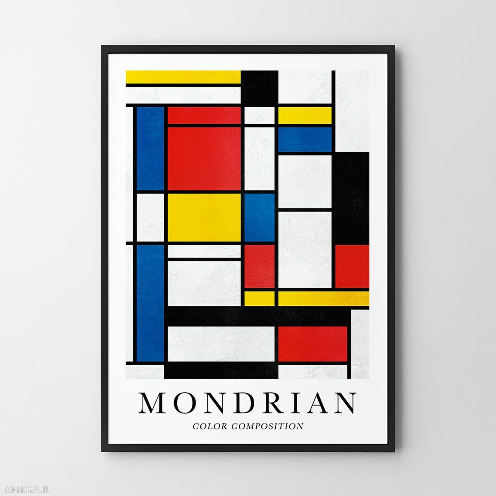 Plakat Mondrian Geometria - format A4