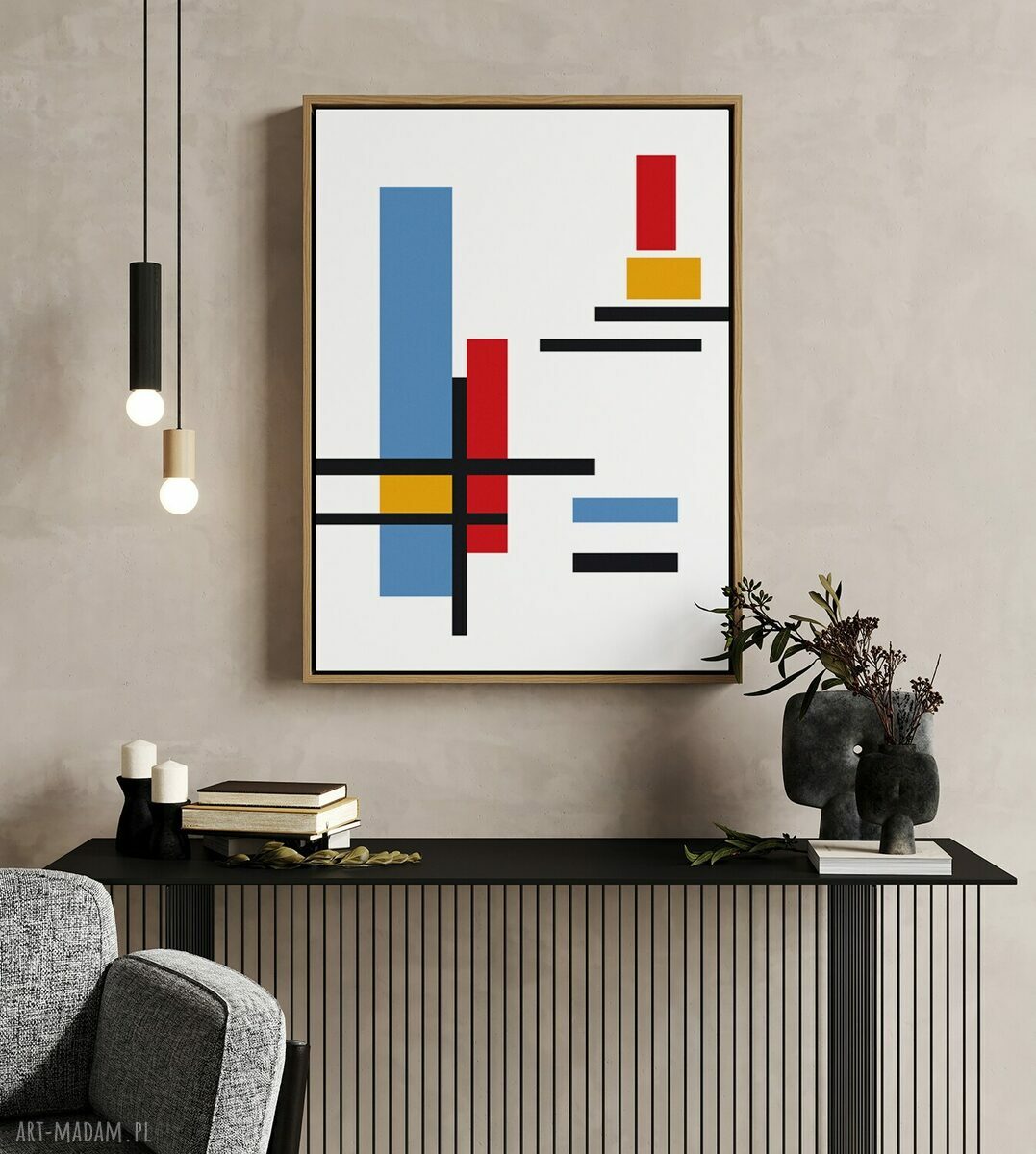 Plakat Mondrian - format 30x40 cm