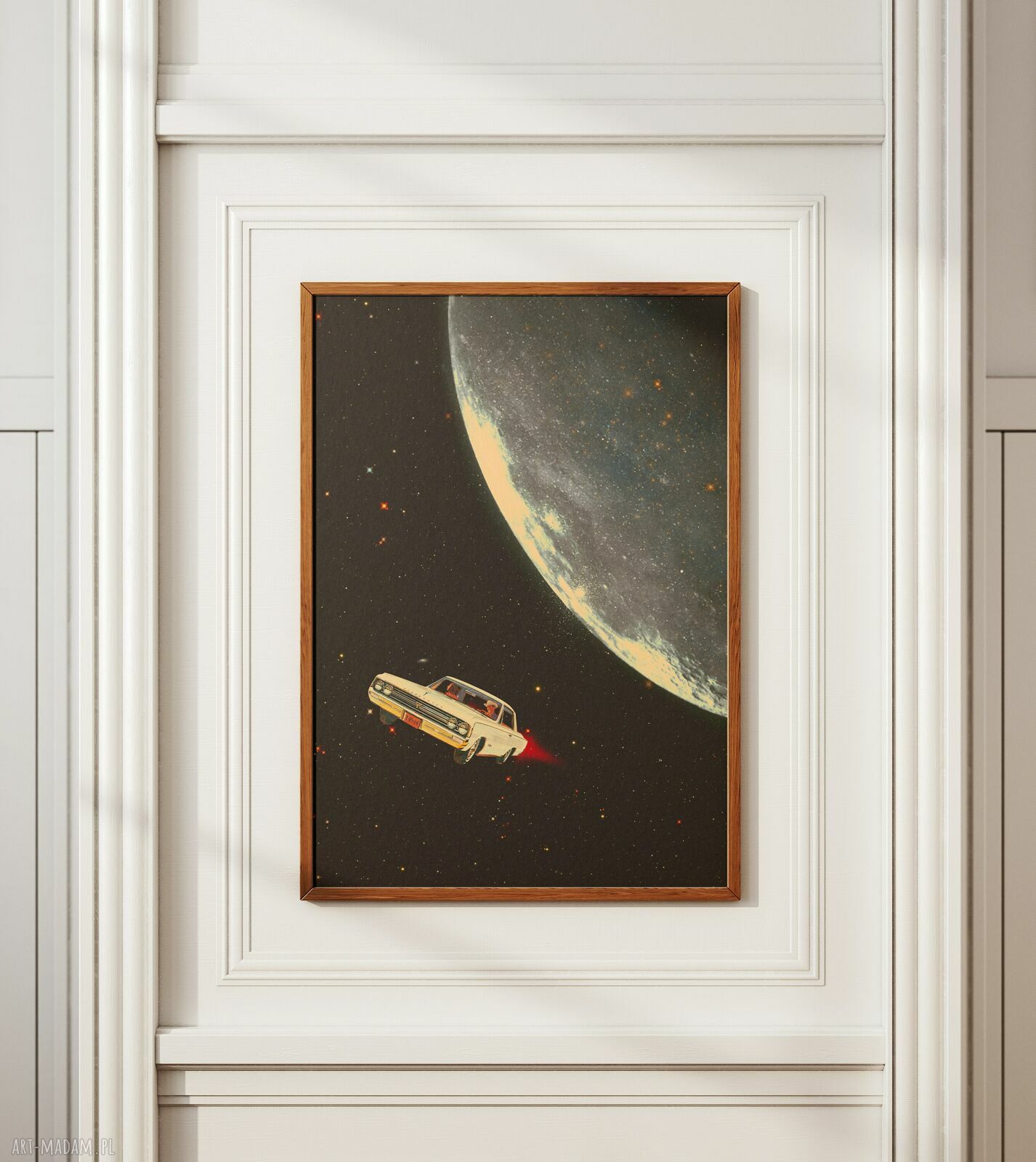 Plakat Moon Ride - Kolaż Fine Art A3