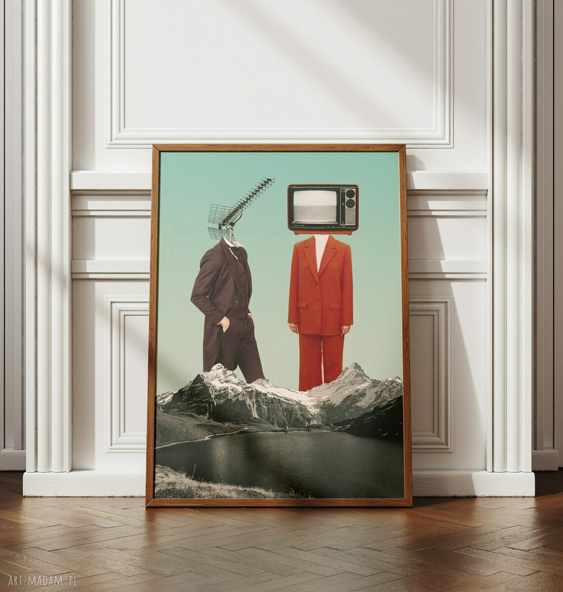 Plakat Nasza Telenowela 50x70 cm - kolaż zakochanych na walentynki