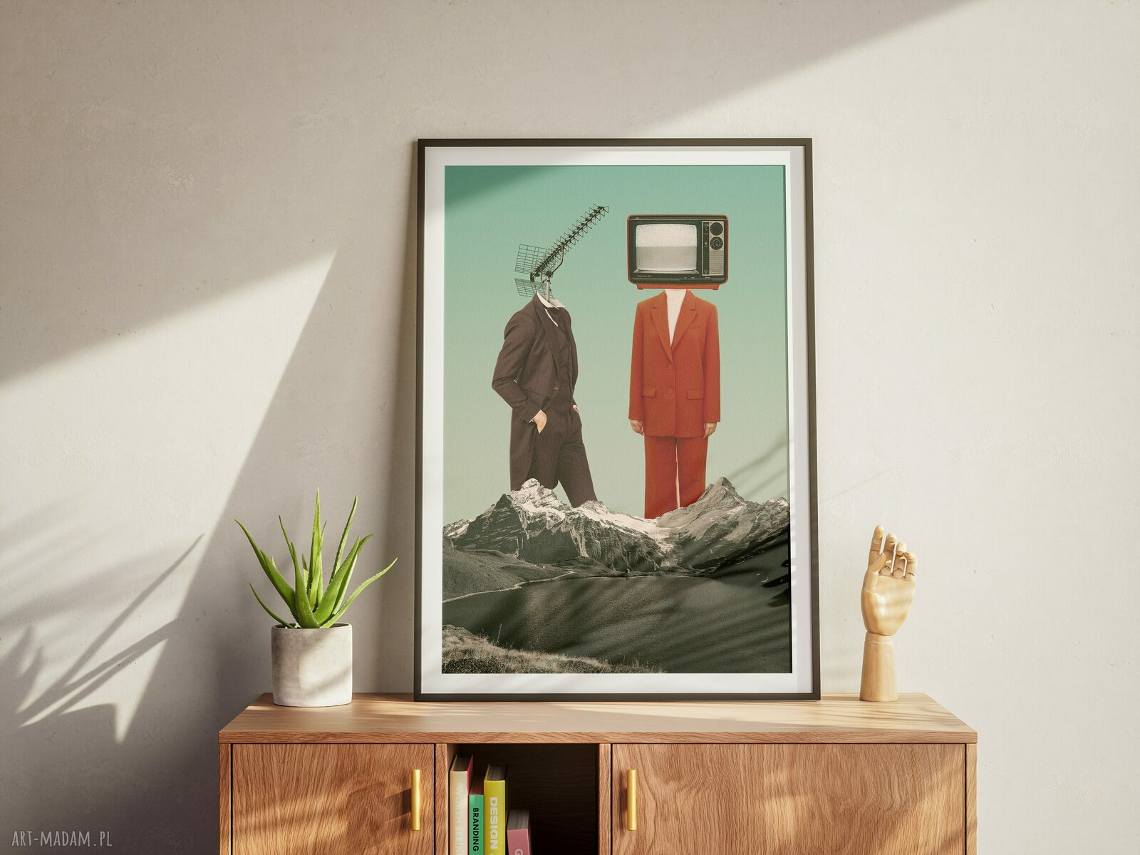 Plakat Nasza Telenowela 50x70 cm - kolaż zakochanych na walentynki