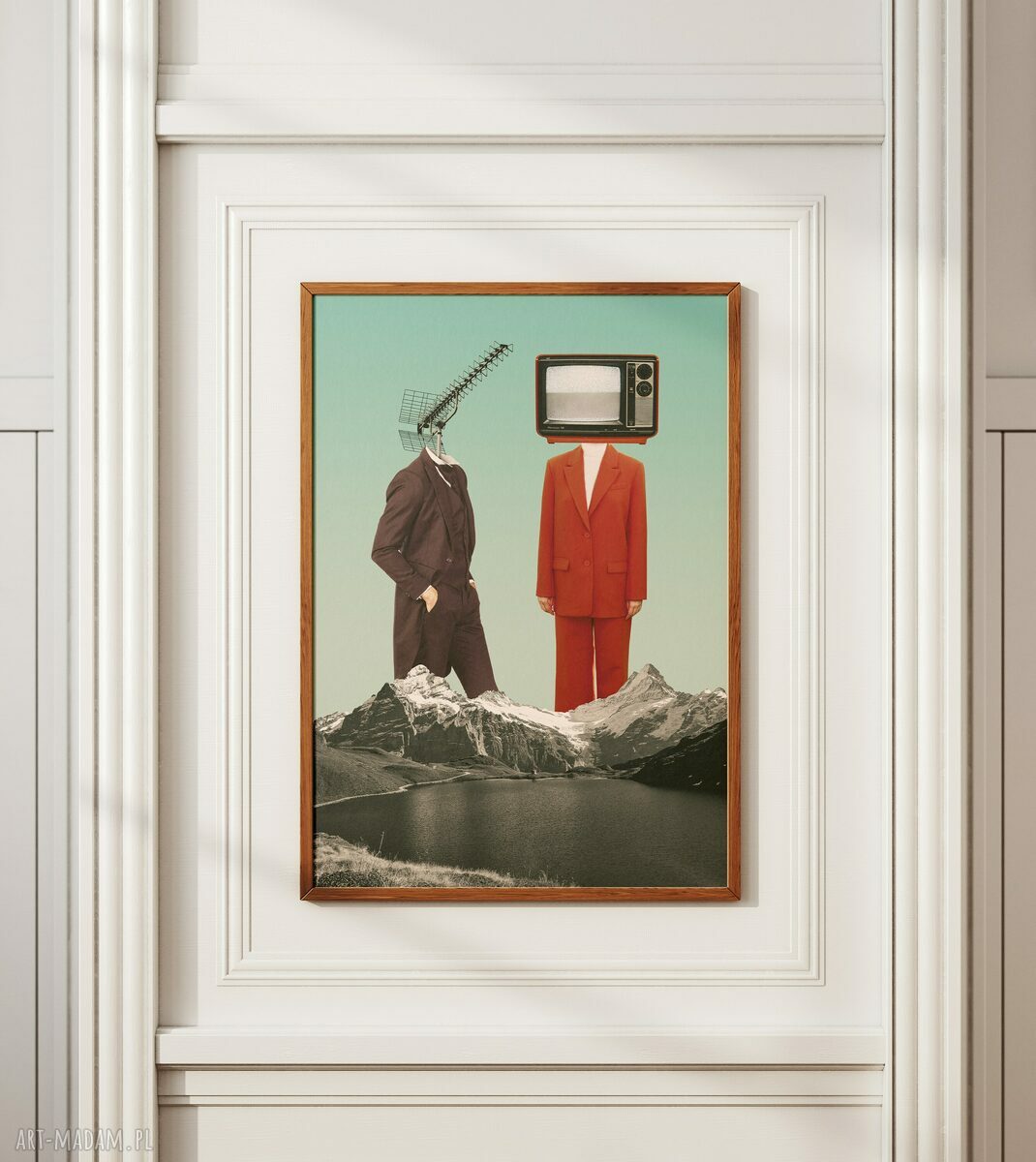 Plakat Nasza Telenowela 50x70 cm - kolaż zakochanych na walentynki
