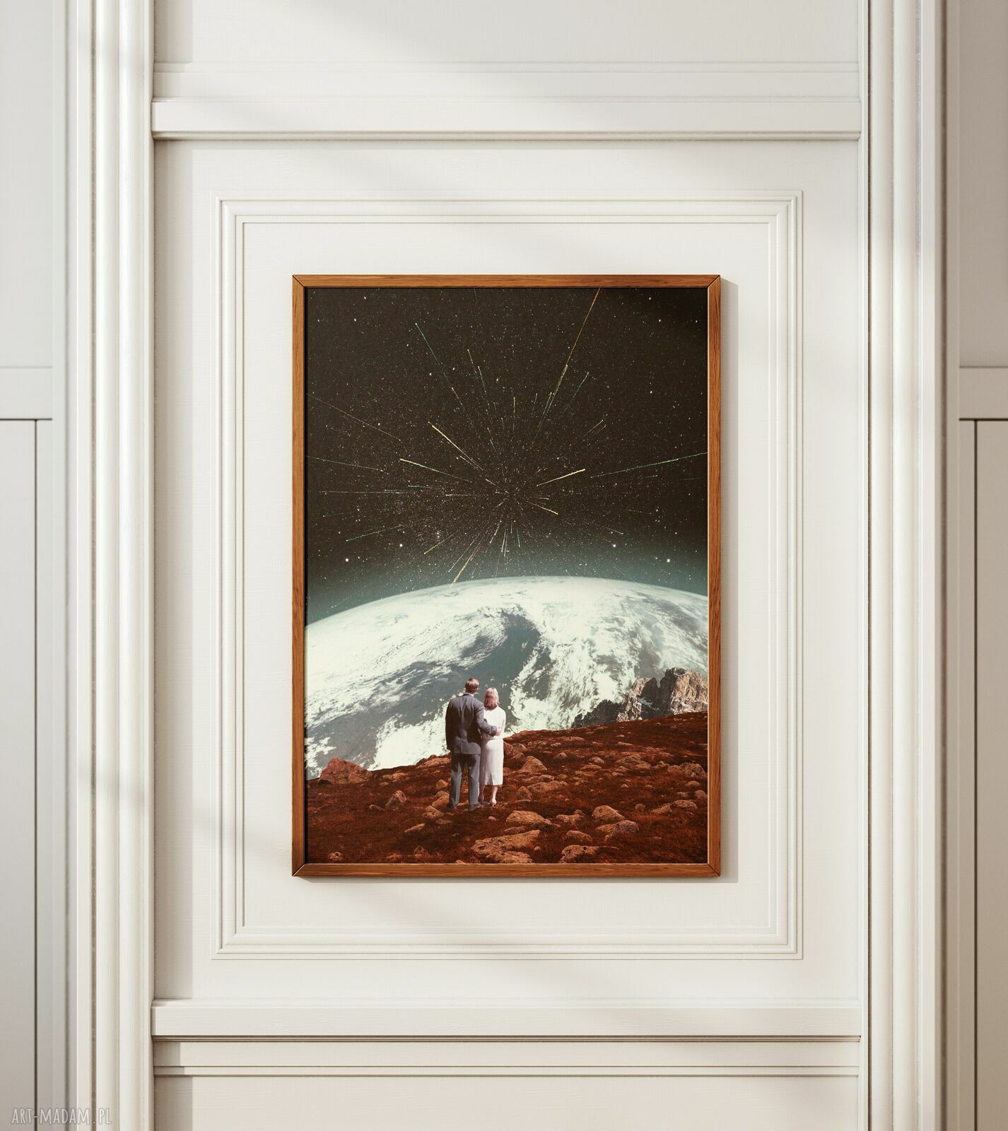 Plakat „Noc spadających gwiazd” - kolaż Fine Art A3 (bez ramki)