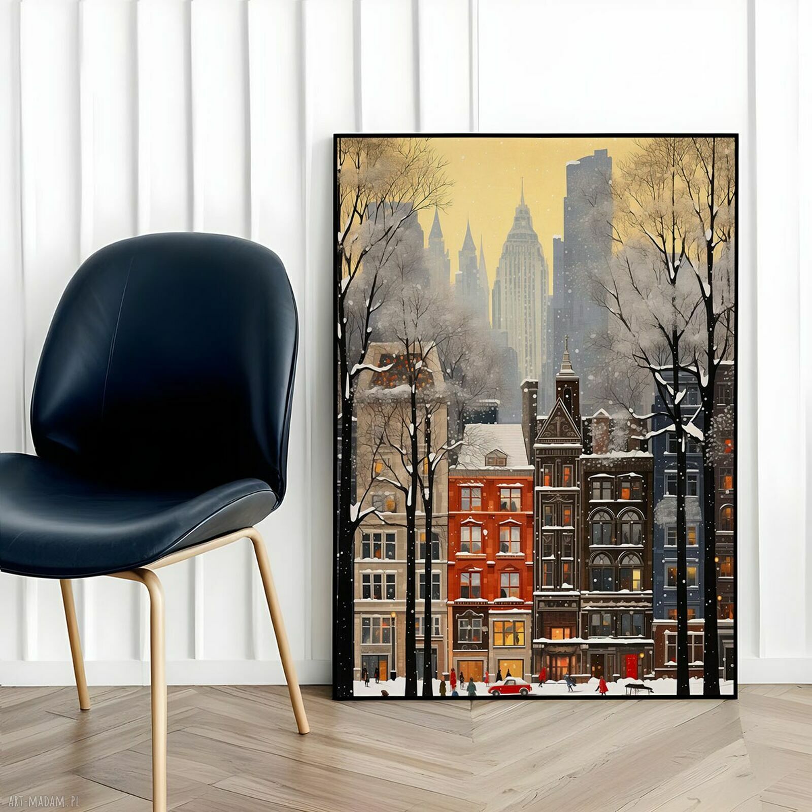 Plakat Nowy Jork zimą w formacie 50x70 cm