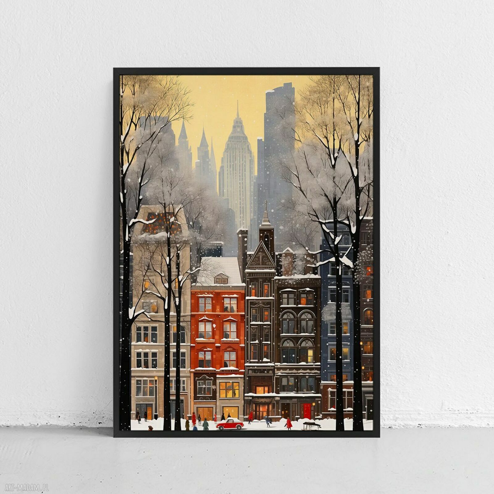 Plakat Nowy Jork zimą w formacie 50x70 cm