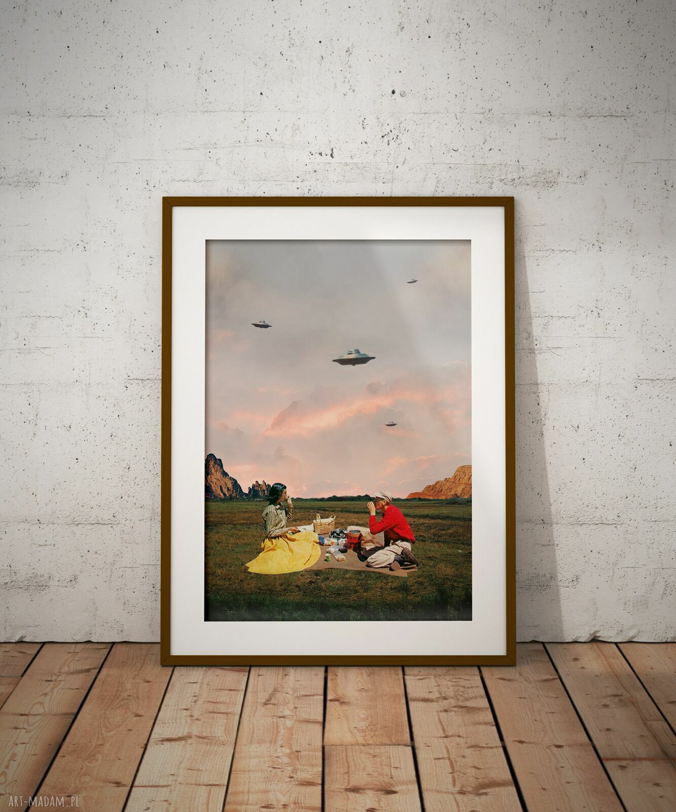 Plakat Obcy - Kolaż Fine Art A3 (druk pigmentowy, bez ramki)