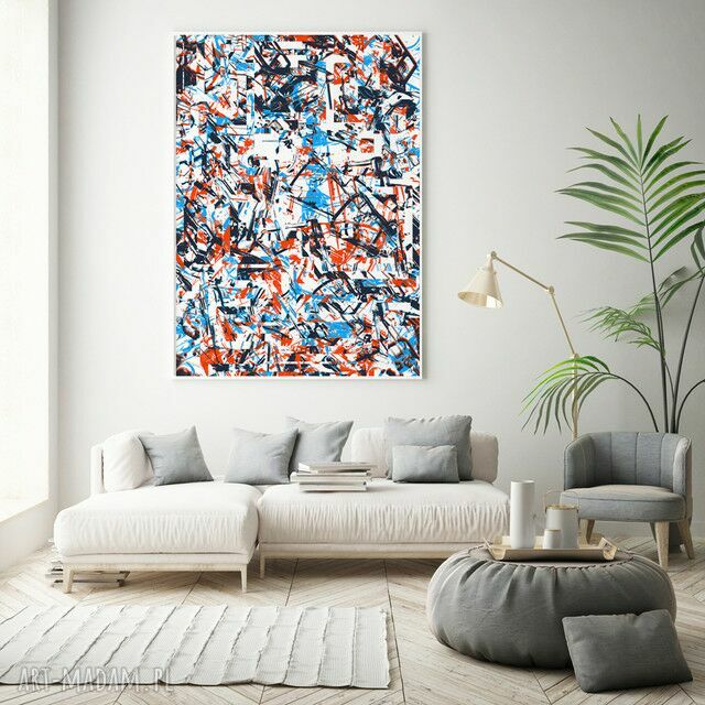 Plakat obraz Funky 50x70 cm B2 - abstrakcja w żywych kolorach
