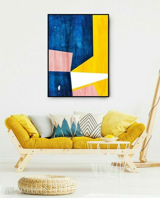 Plakat obraz abstrakcja #3 50x70 cm B2 - wyraziste kolory do Twojego wnętrza
