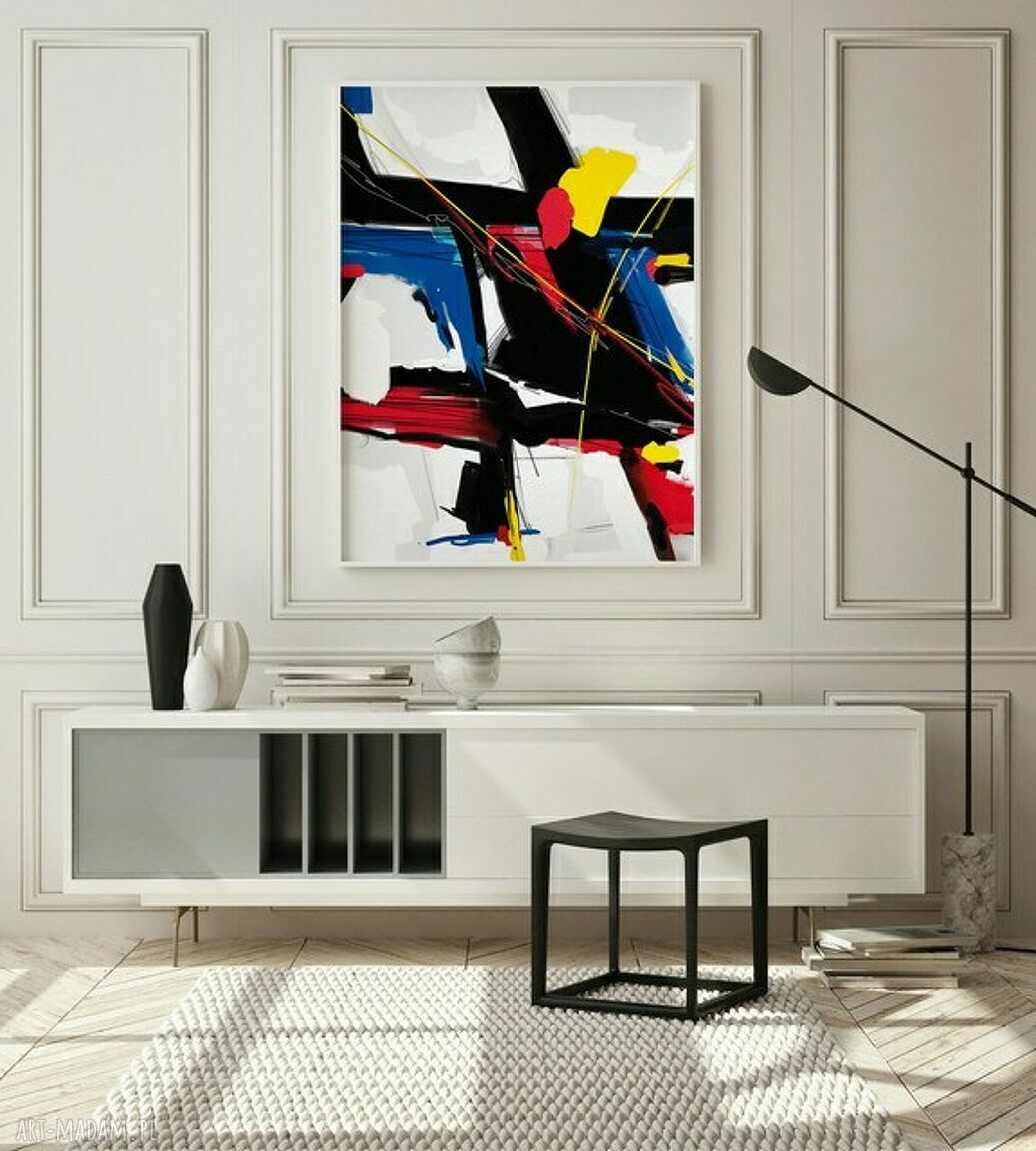 Plakat Obraz Odcienie Mondriana 40x50 - nowoczesna geometria na Twojej ścianie