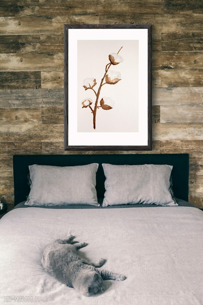 Plakat - obraz 50 x 70 cm Bawełna II