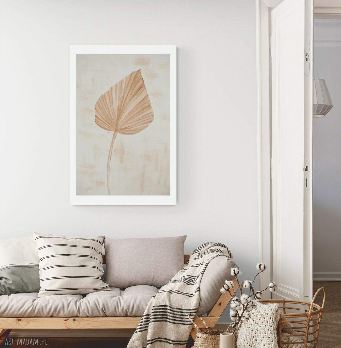 Plakat-Obraz Boho II 30x40 cm - dekoracja w stylu boho z motywem liści