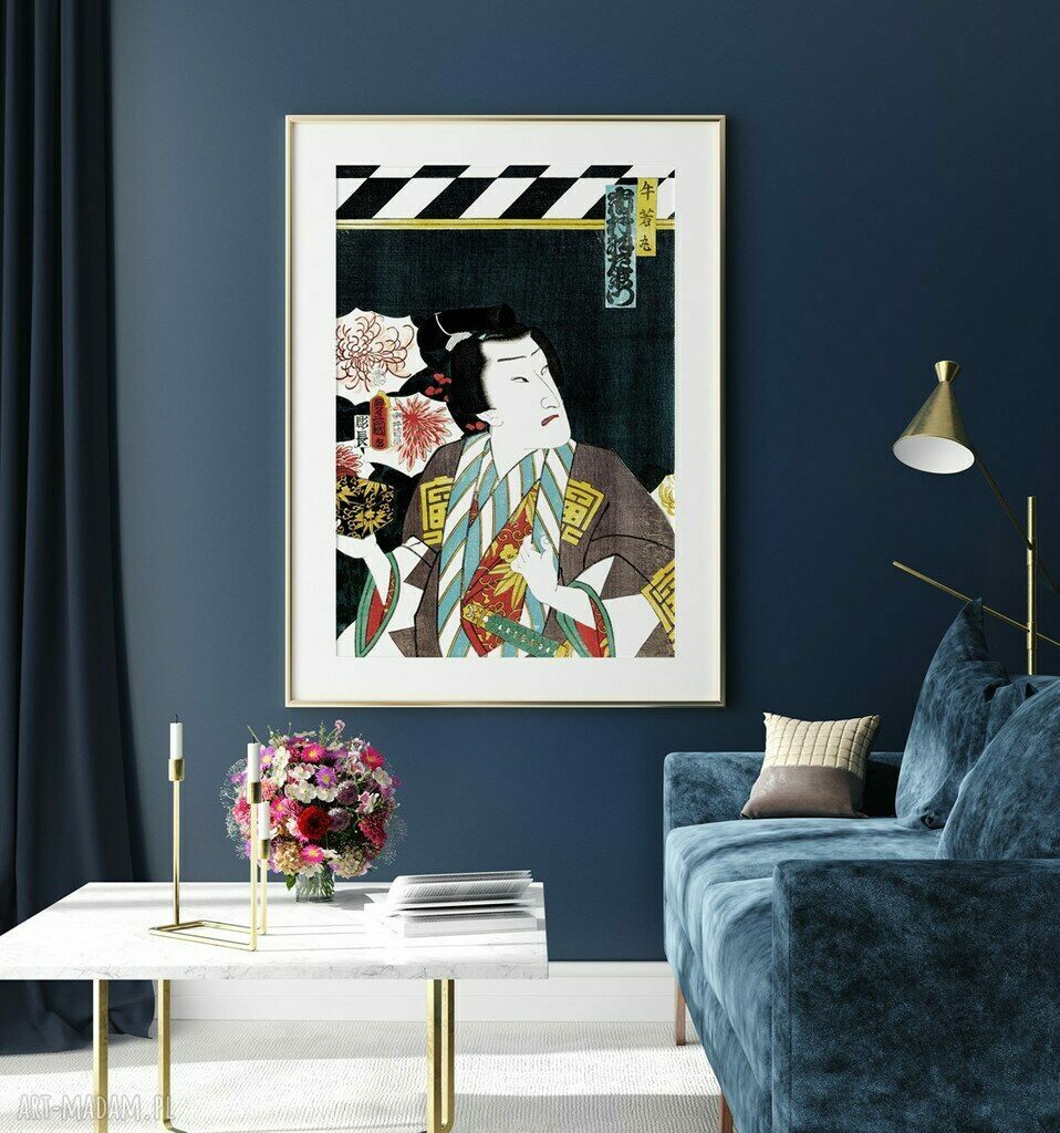 Plakat obraz Ikegami 40x50 cm - nowoczesna grafika do salonu