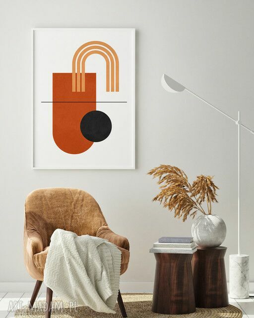 Plakat Boho Geometria 50x70 cm B2 - Hogstudio