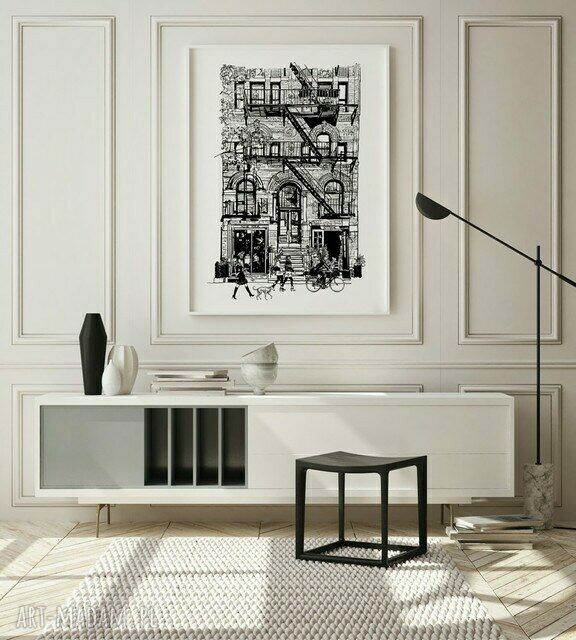 Plakat obraz Avenue B2 - 50x70 cm