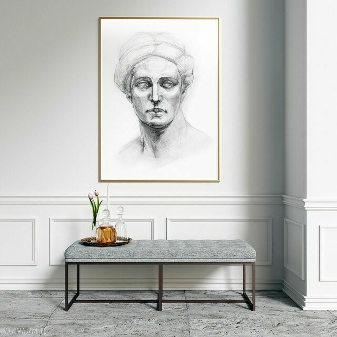 Plakat obraz Muza 50x70 cm B2