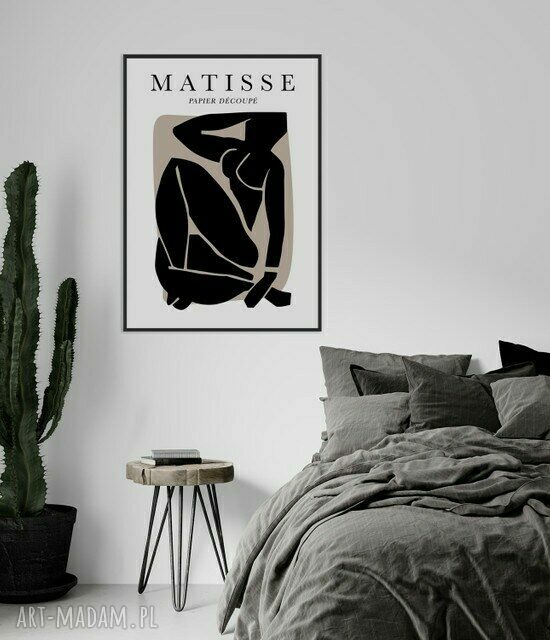 Plakat obraz Black Matisse B2 - 50x70 cm