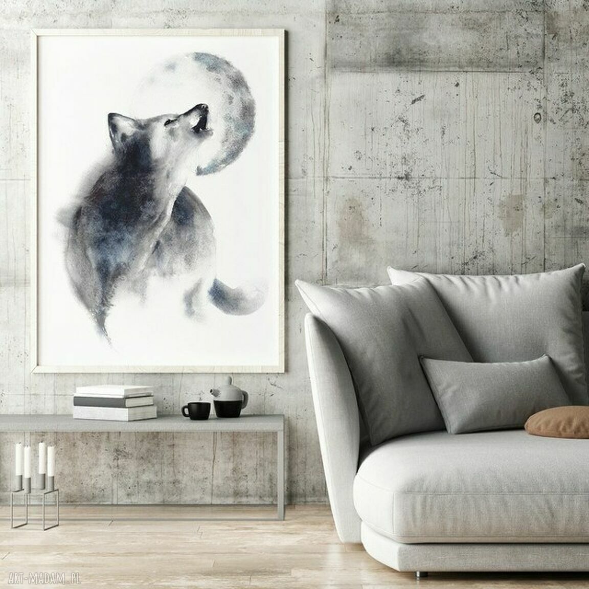 Plakat obraz wilk 50x70 cm B2