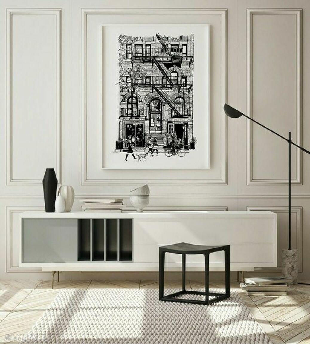 Plakat Obraz Avenue B1 70x100 cm - Hogstudio