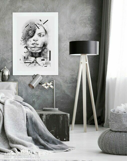 Plakat New Girl 50x70 cm B2 - grafika na ścianę Hogstudio