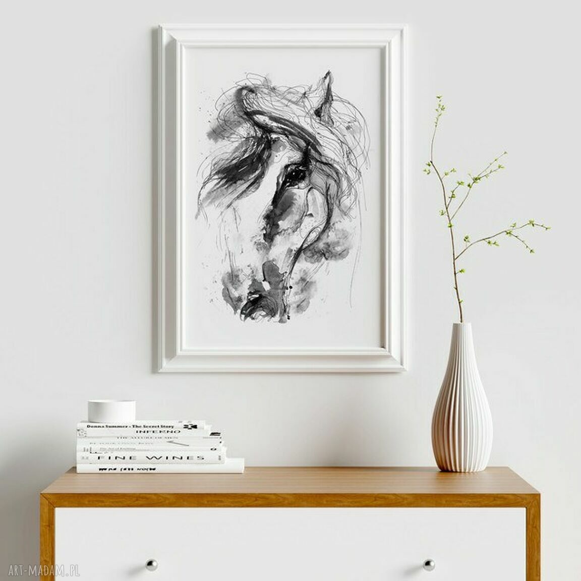 Plakat obraz koń 50x70 cm B2 (Hogstudio)