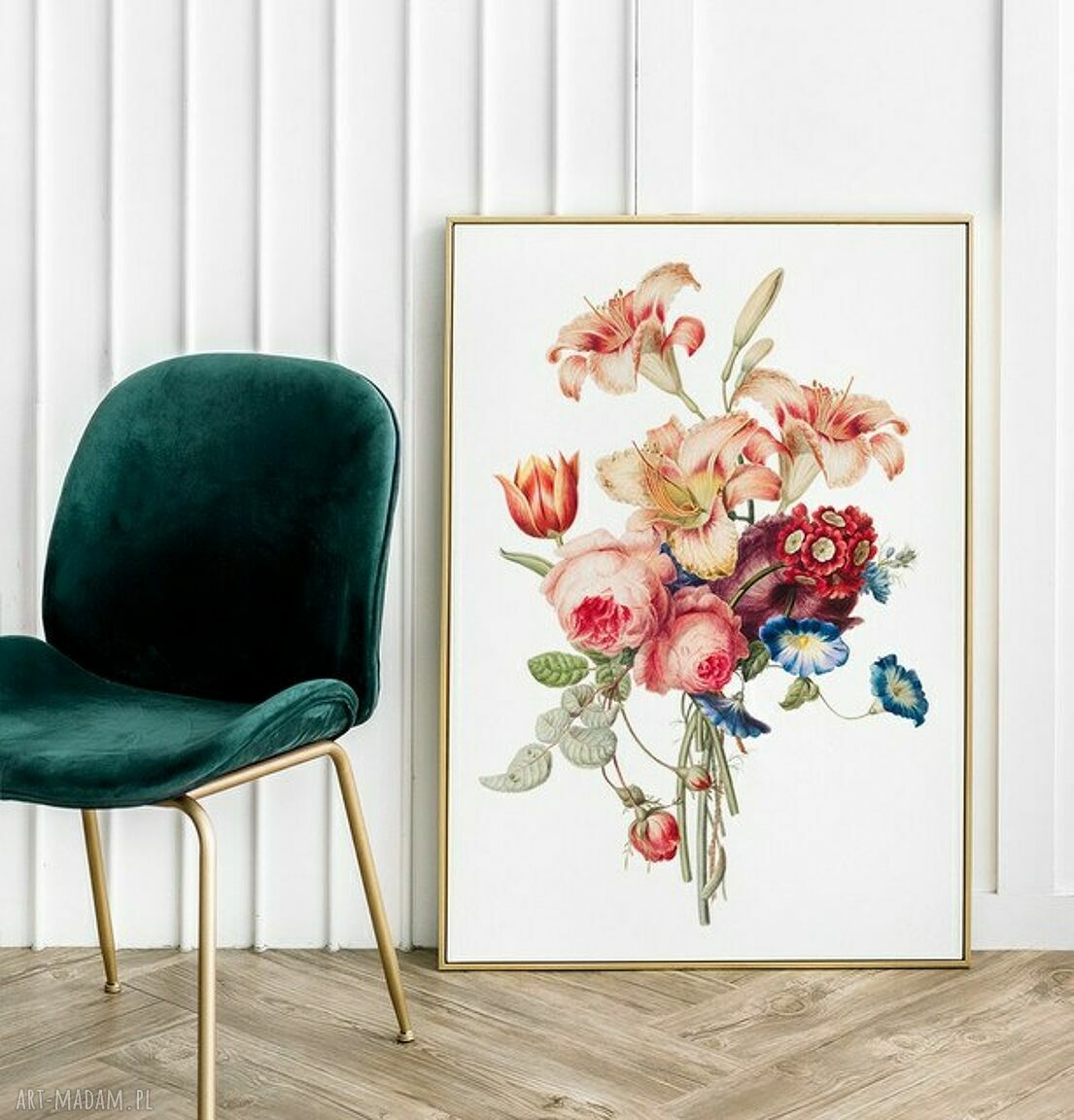 Plakat obraz Kompozycja A4 21x29,7 cm - Kwiaty