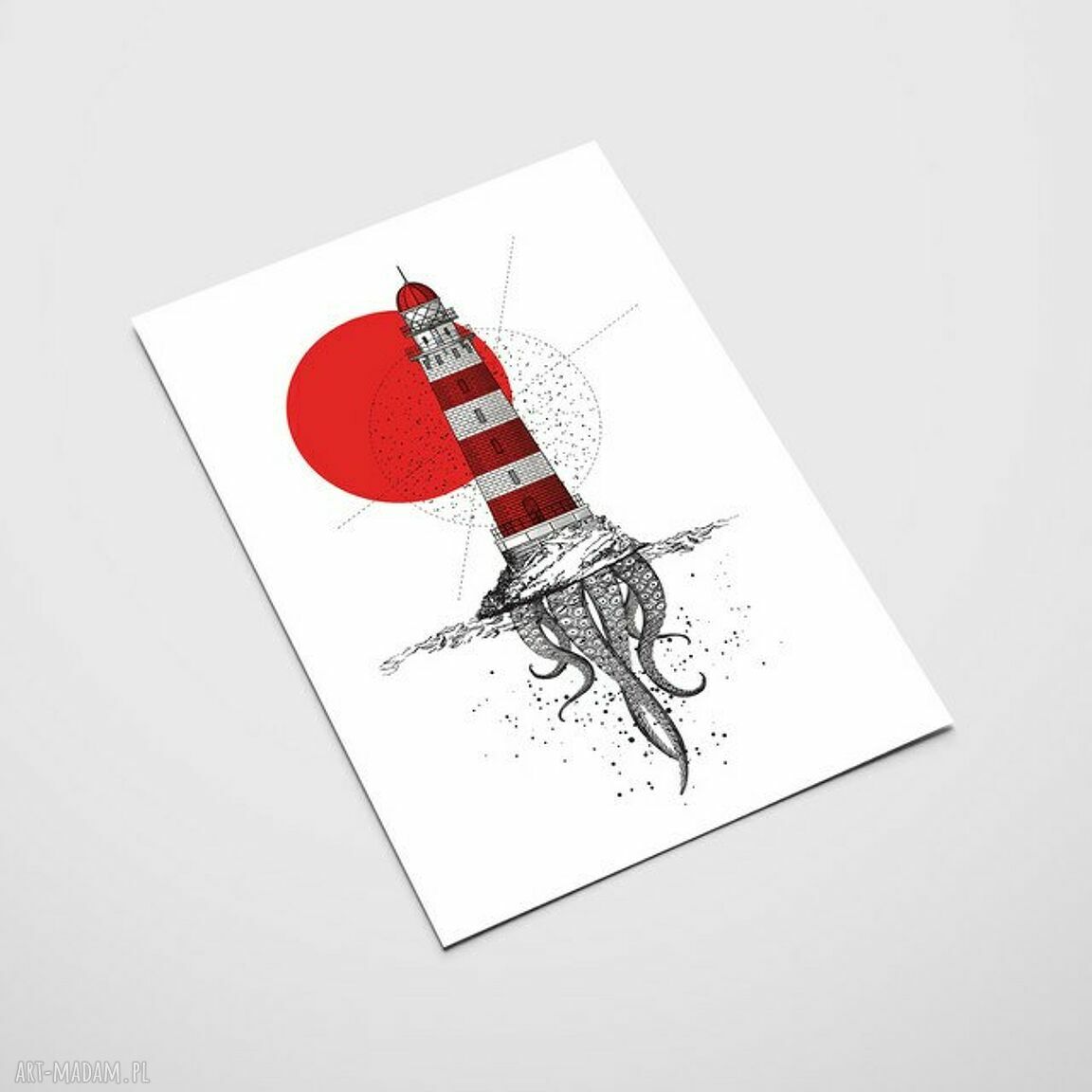 Plakat Obraz Latarnia 50x70 cm B2