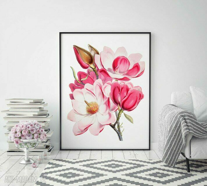 Plakat obraz Różowy Bukiet 50x70 cm B2