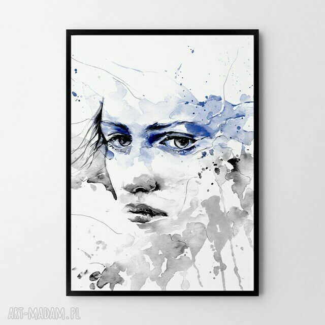 Plakat Obraz Kobieta 50x70 cm B2 - nowoczesna dekoracja do salonu i przedpokoju
