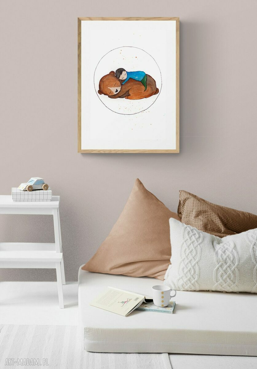 Plakat - obraz 70x100 cm Bury Miś