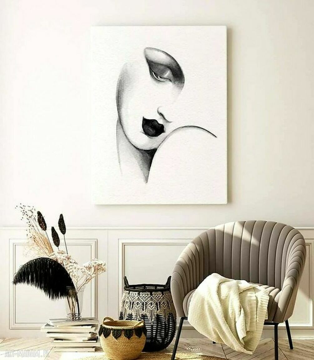 Plakat obraz z motywem kobiety A3 29,7x42 cm