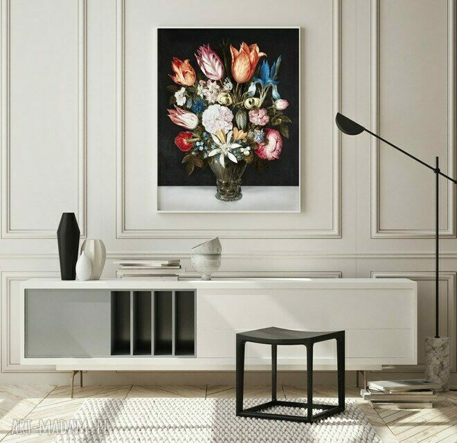 Plakat obraz kwiaty vintage 61x91 cm