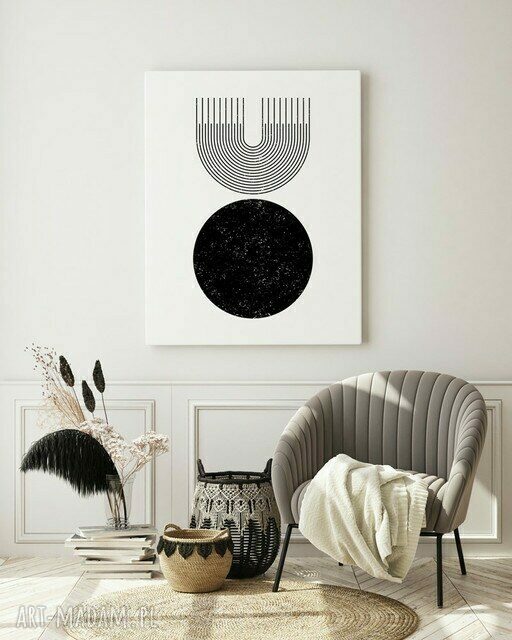 Plakat obraz Black Line #3 w formacie A4 21 x 29,7 cm