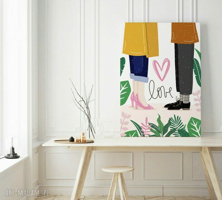 Plakat obraz LOVE 50x70 cm B2