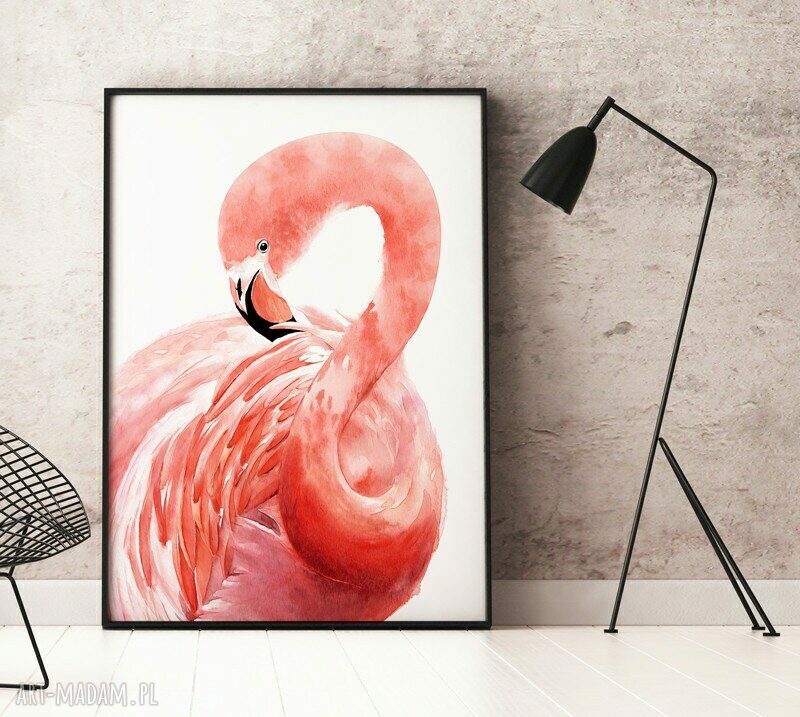 Plakat obraz Flaming A2 42x59,4 cm