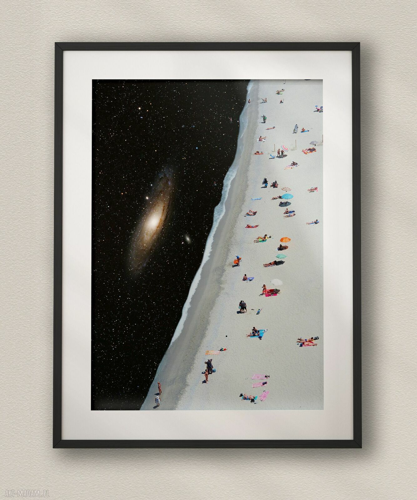 Plakat Otchłań A3 - kolaż fine art do salonu, sypialni i biura