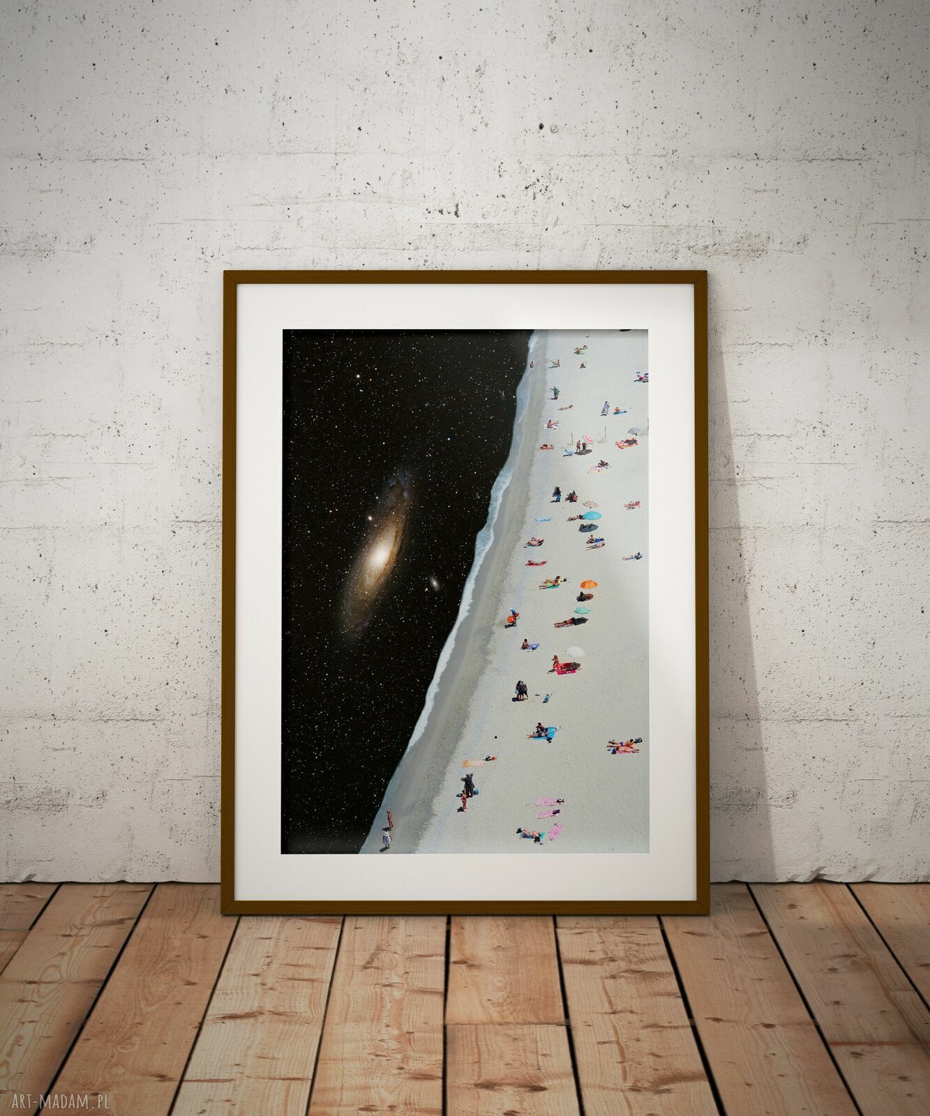 Plakat Otchłań A3 - kolaż fine art do salonu, sypialni i biura