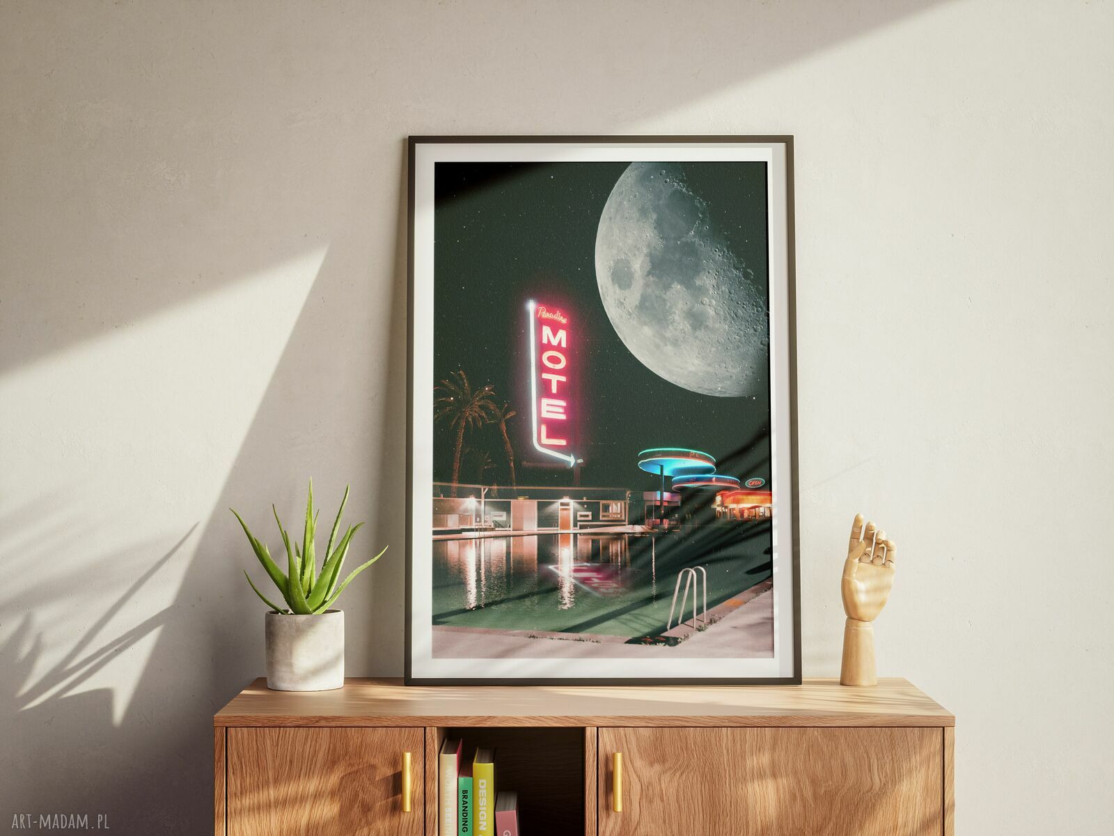 Plakat Pacific Ocean Drive - Kolaż Fine Art A3