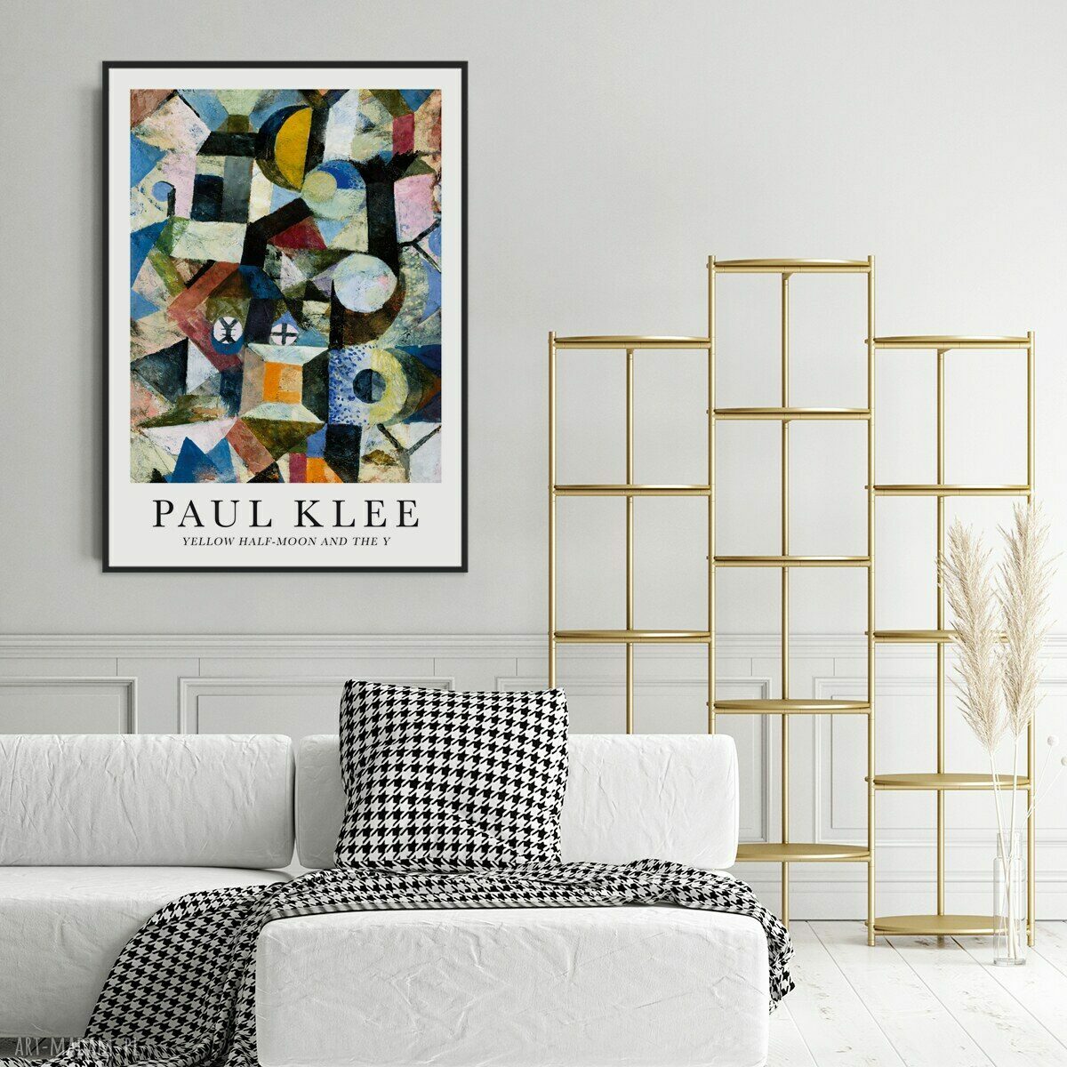 Plakat Paul Klee "Yellow Half-Moon and the Y" - format 50x70 cm
