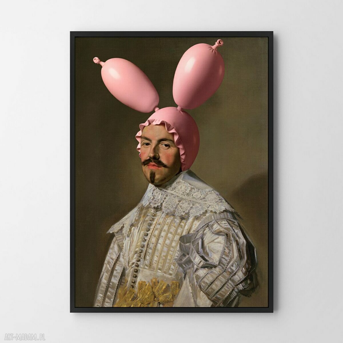 Plakat Pink Bunny 40x50 cm - niekonwencjonalna dekoracja na ścianę