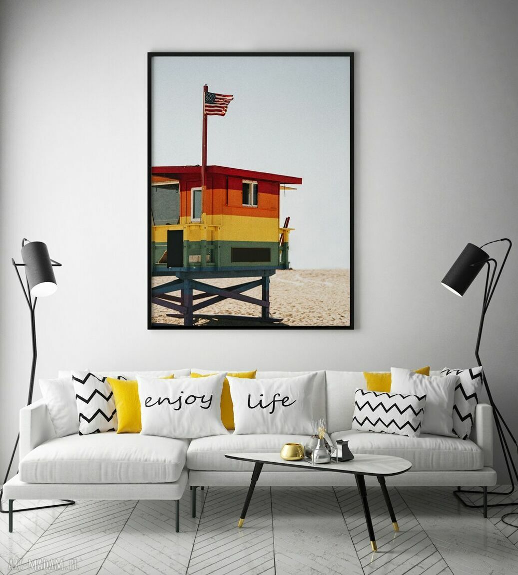 Plakat Plaża 40x50 cm do sypialni - Hogstudio