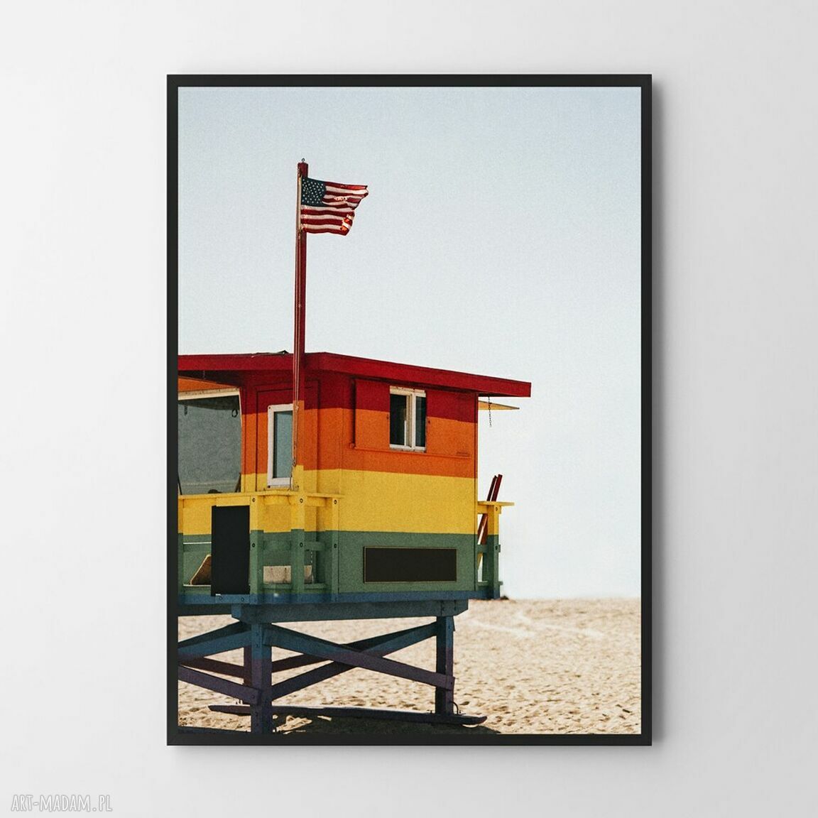 Plakat Plaża 40x50 cm do sypialni - Hogstudio