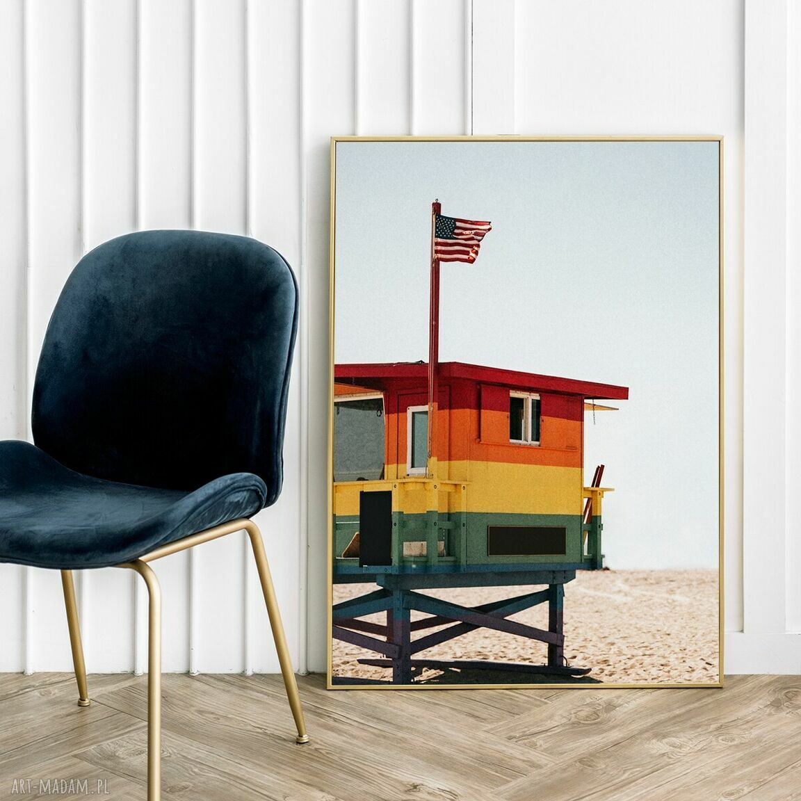 Plakat Plaża 30x40 cm do salonu - Hogstudio